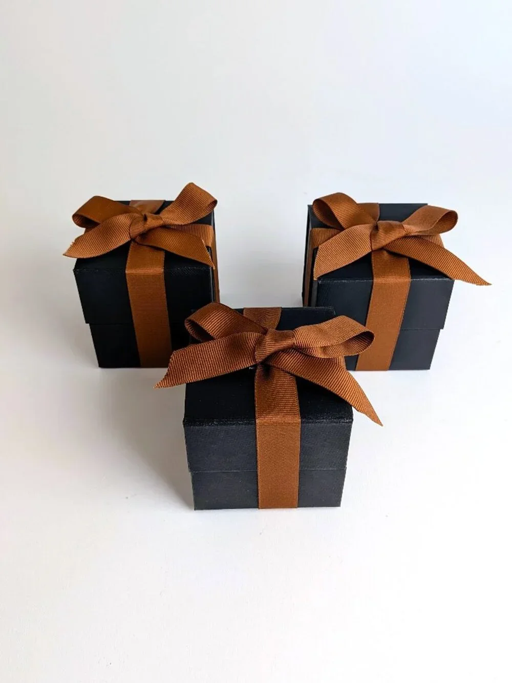Authentic Coach Gift Box Set of 3 with Ribbons & Tissue Paper